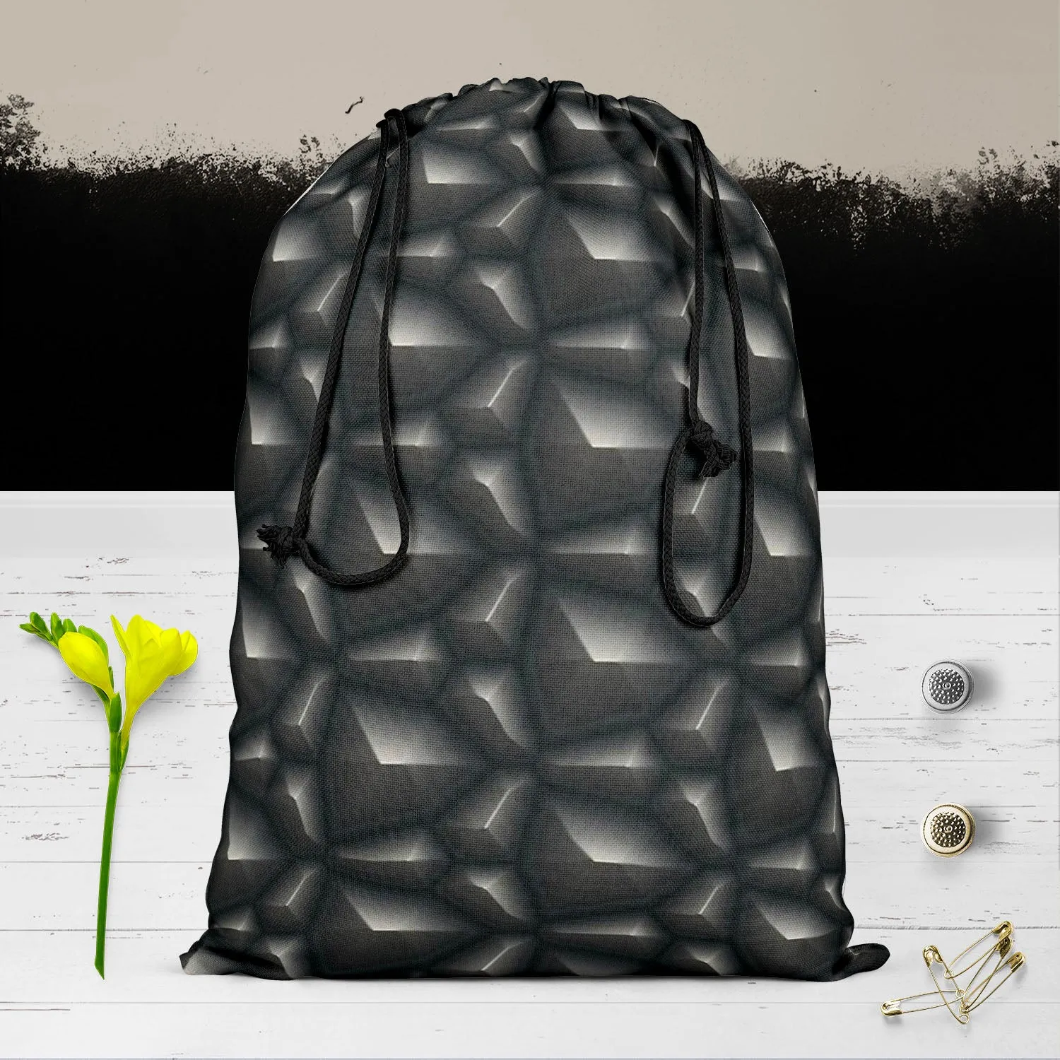 Abstract Art D40 Reusable Sack Bag | Bag for Gym, Storage, Vegetable & Travel