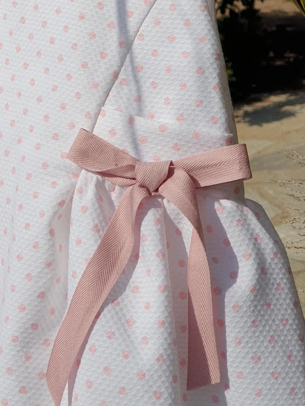 Baby Girls cotton Dress with print - MOLLY White