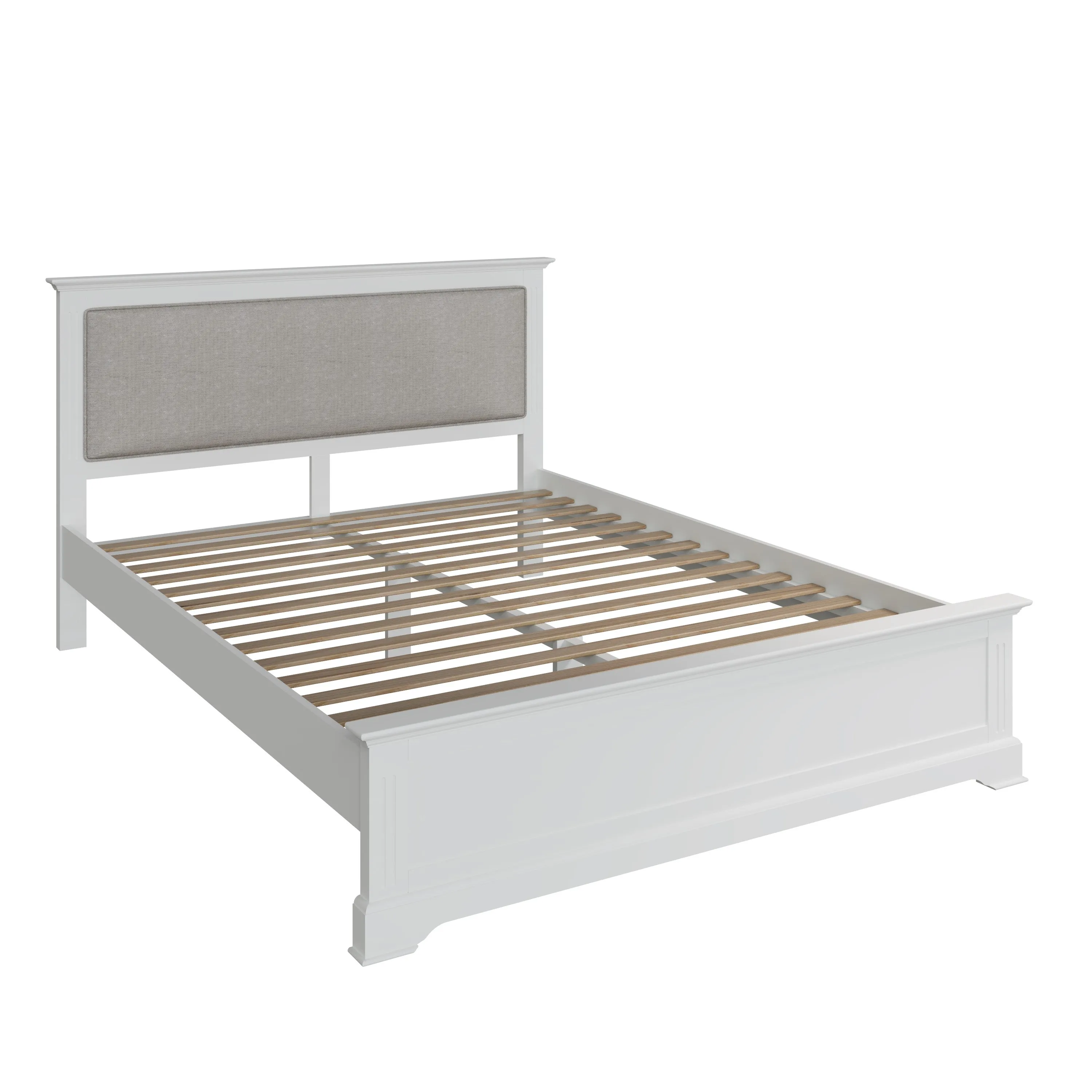Bia White King Size Bed Frame
