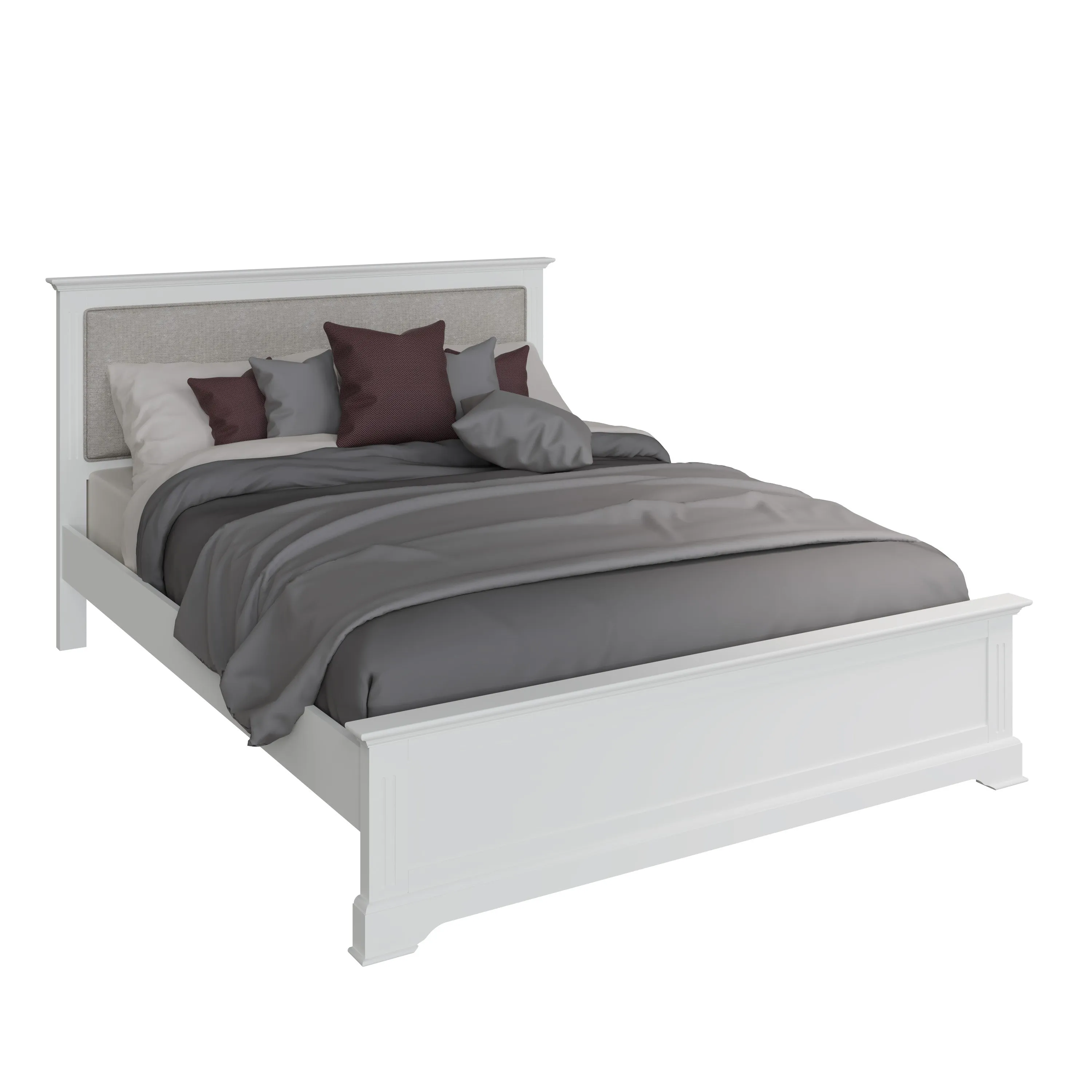Bia White King Size Bed Frame