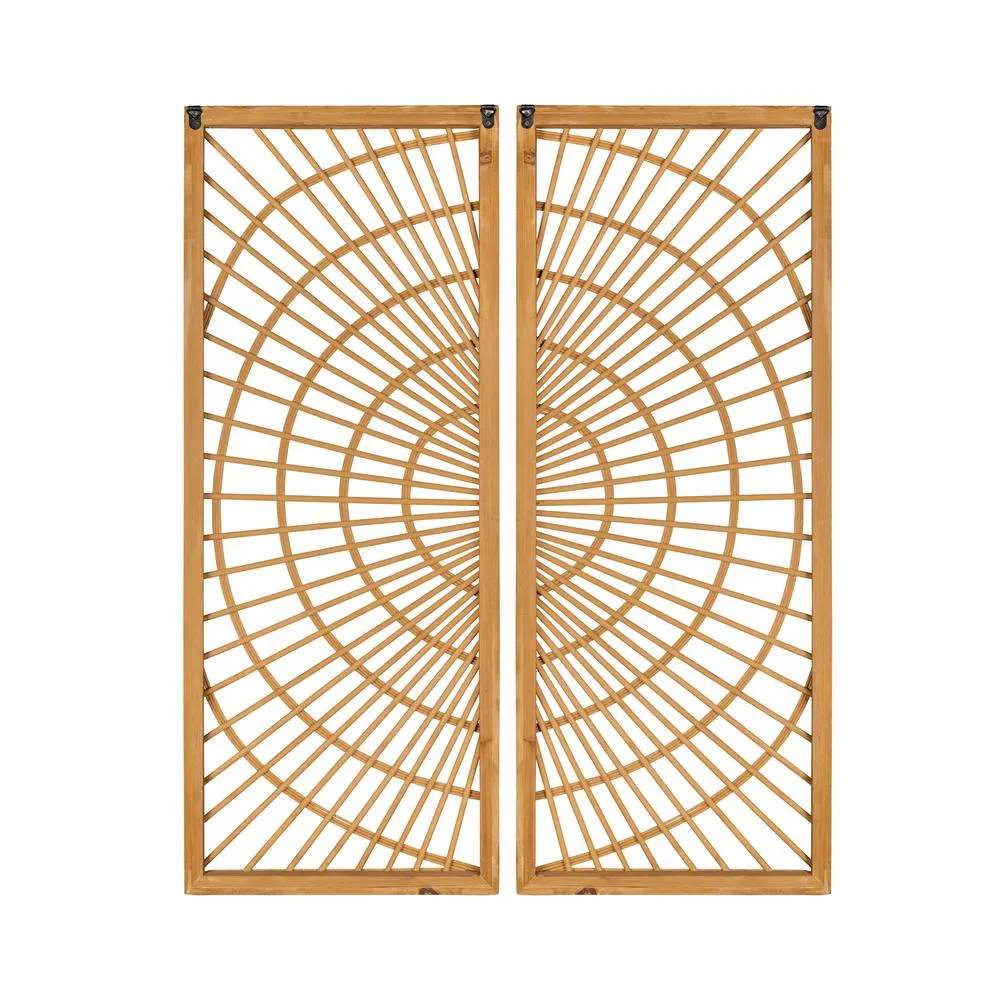 Biophilic Design Home Decor Natural Wood Wall Panel Set