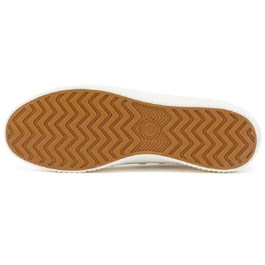 Fred Perry Hughes Low Canvas Sneakers, white
