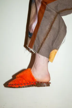KT23A-SH【Wave Boa Slip-On】#ORANGE
