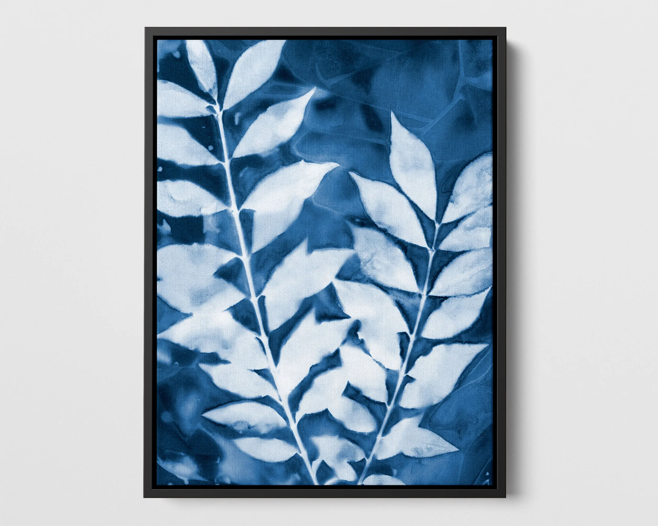 Leafy Branches Cyanotype