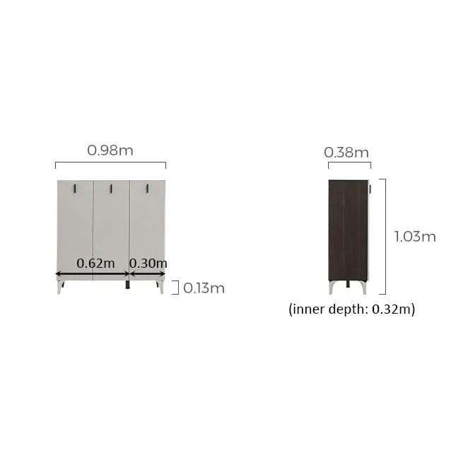 LENNON Tempered Glass Shoe Cabinet