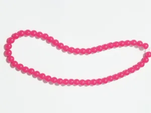 Pink Circular Plastic Beads - 10 mm