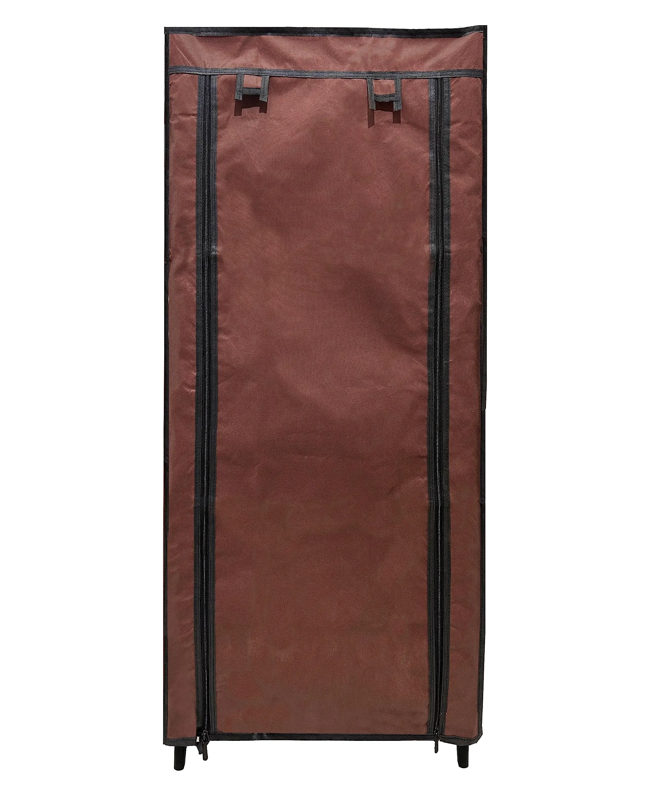 Raxon World 9 Tiers Shoe Rack with Dustproof Cover Closet Shoe Storage Cabinet Organizer,Brown