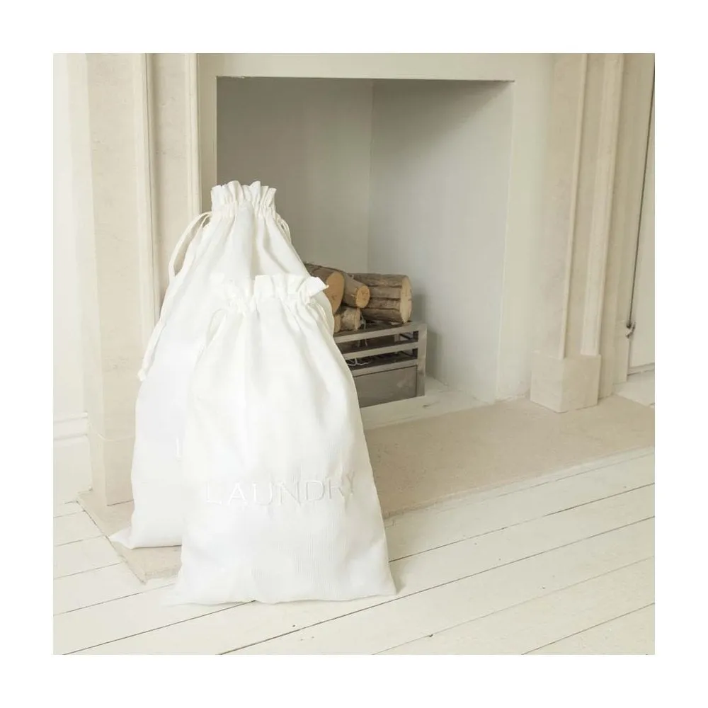 Round Border Personalised Luxury Waffle Laundry, Hairdryer and Shoe Bag Collection