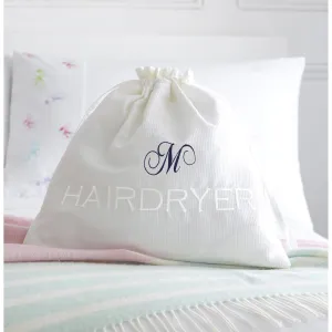 Royal Collection Personalised Luxury Waffle Laundry, Hairdryer and Shoe Bag Collection