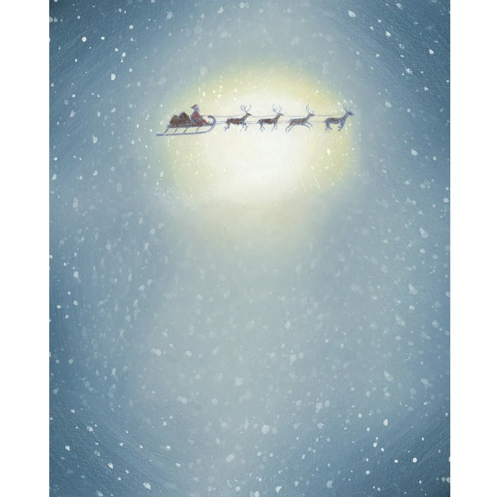 Santas Sleigh Printed Backdrop