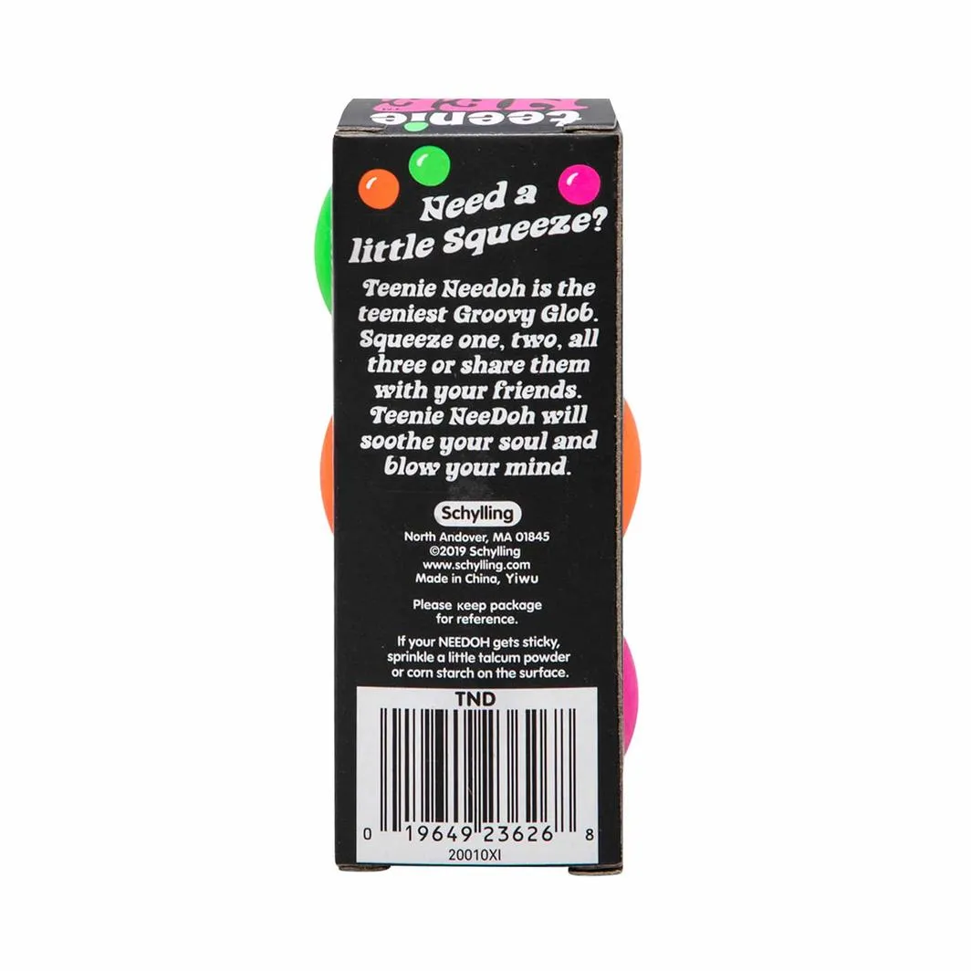 Schylling Teenie Needoh 3 Pack Assorted Styles