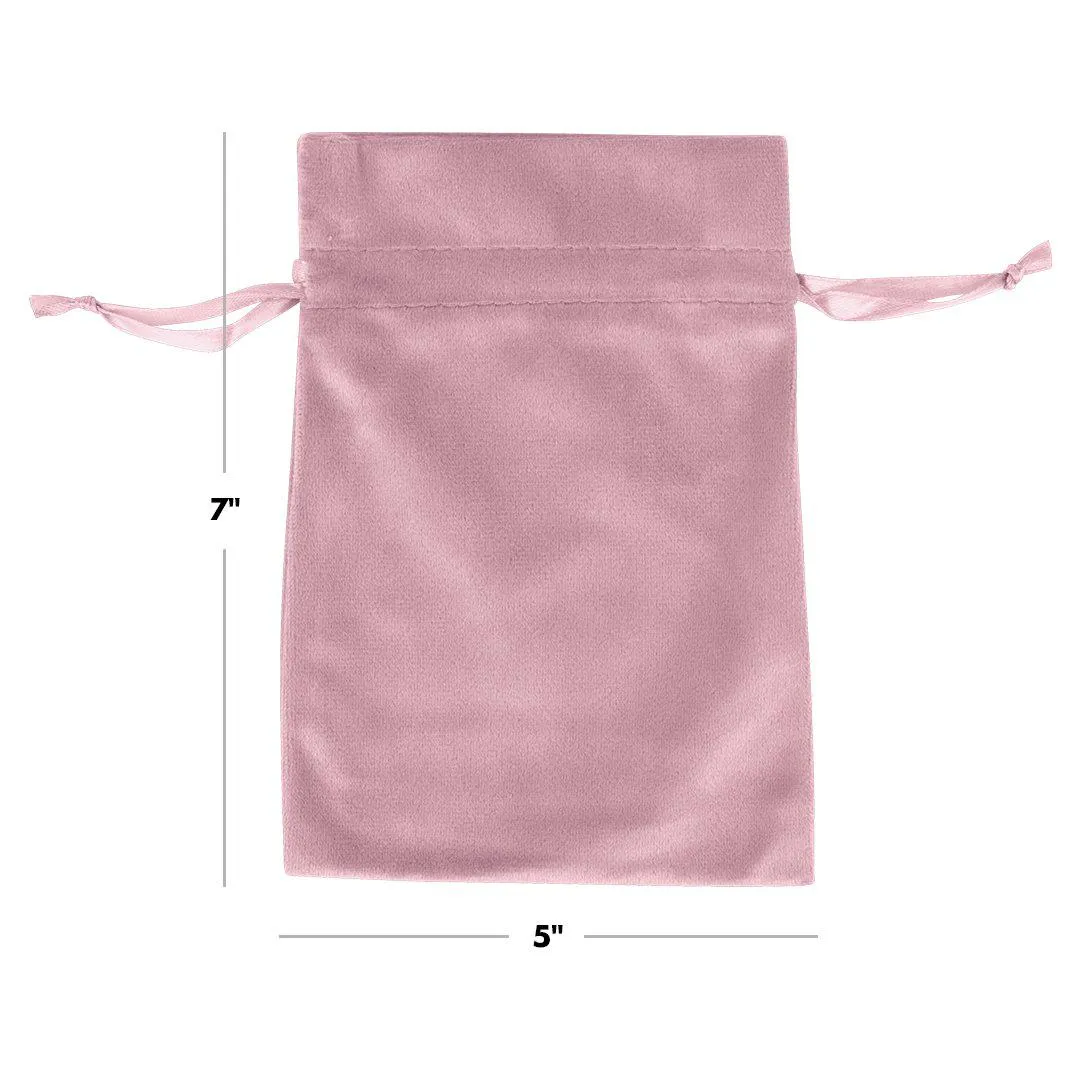 Set of 25 Velvet Drawstring Favor Bags