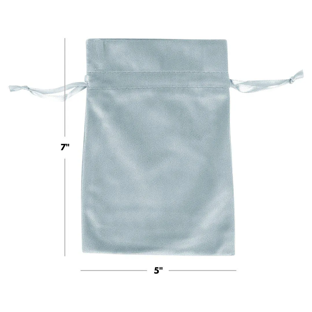 Set of 25 Velvet Drawstring Favor Bags