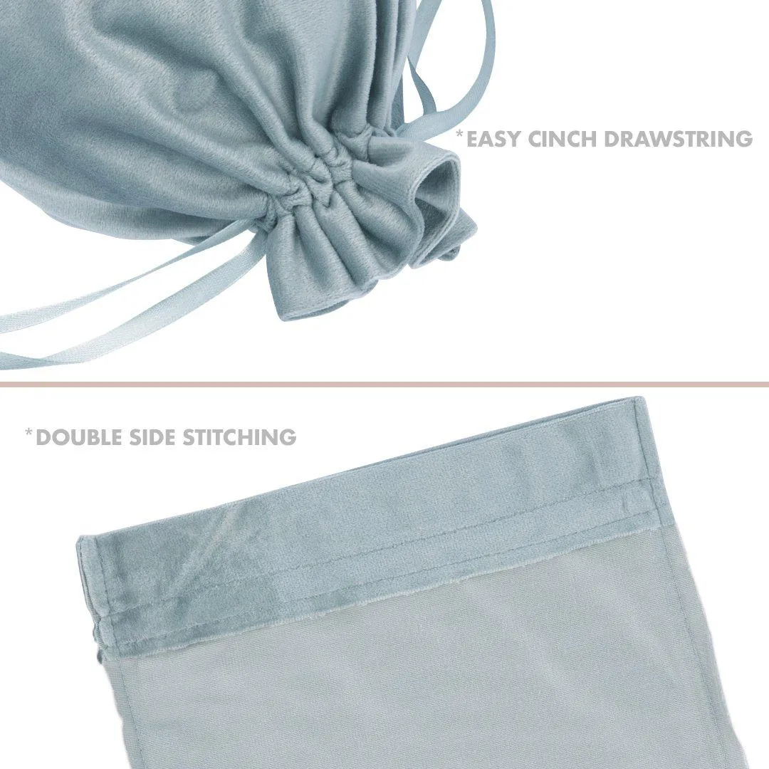 Set of 25 Velvet Drawstring Favor Bags