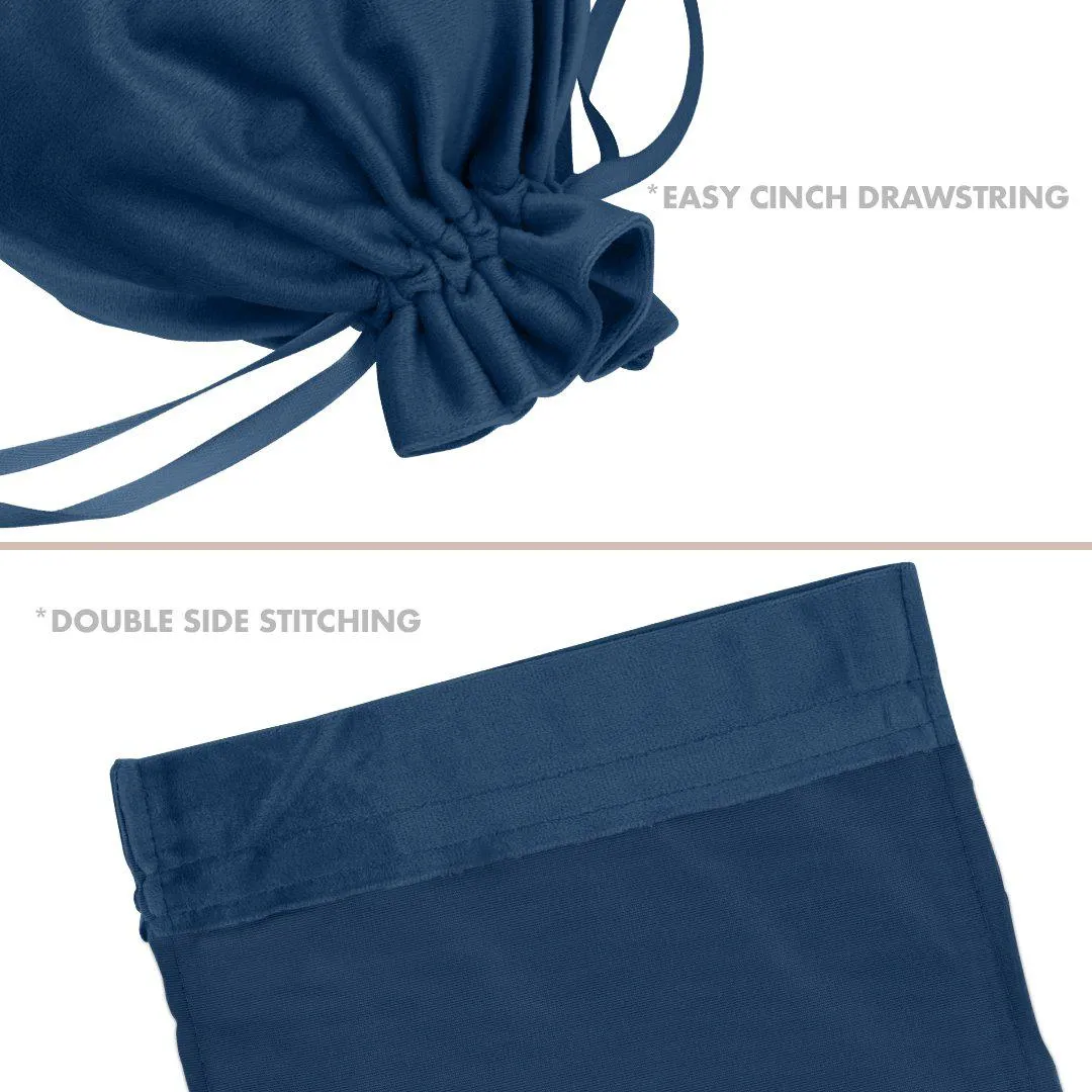Set of 25 Velvet Drawstring Favor Bags