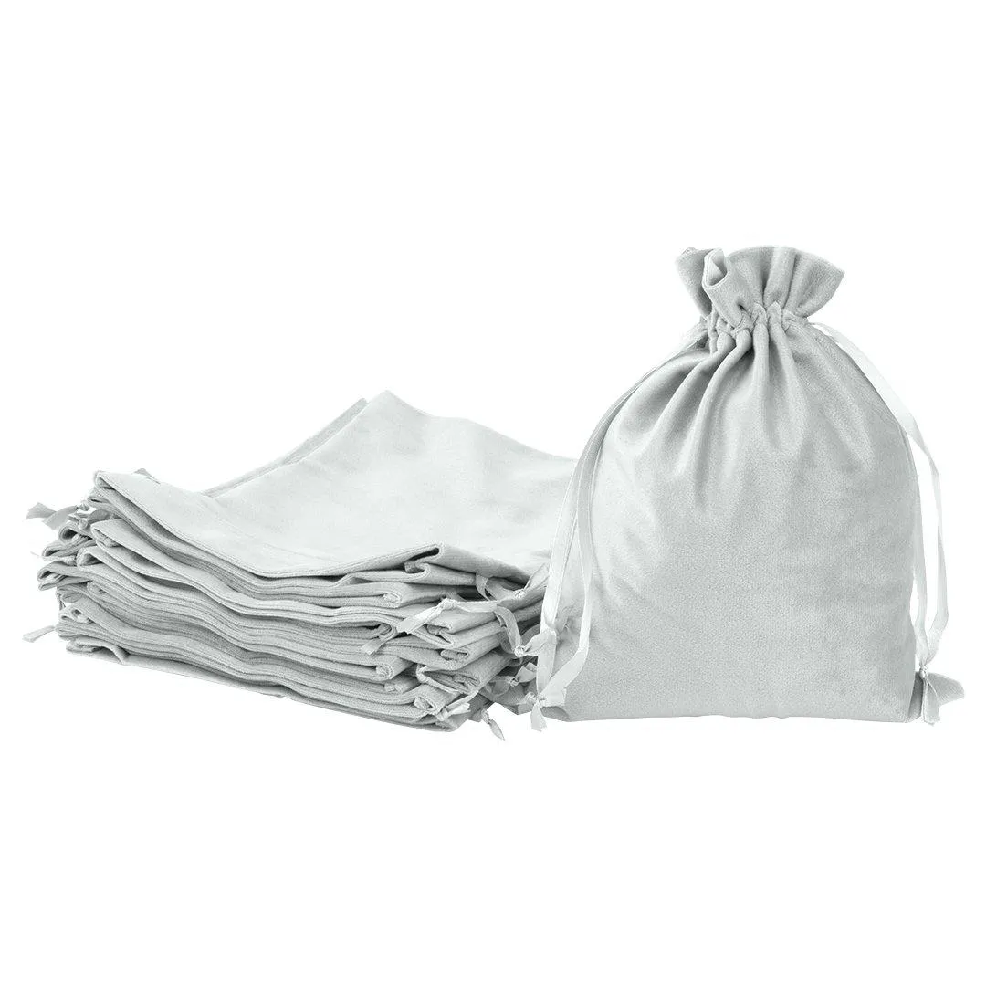 Set of 25 Velvet Drawstring Favor Bags