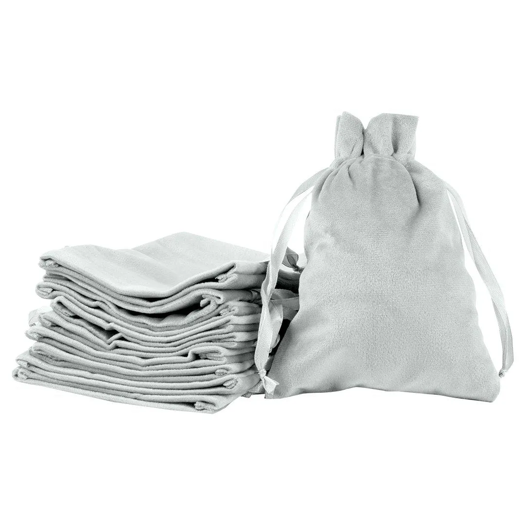 Set of 25 Velvet Drawstring Favor Bags