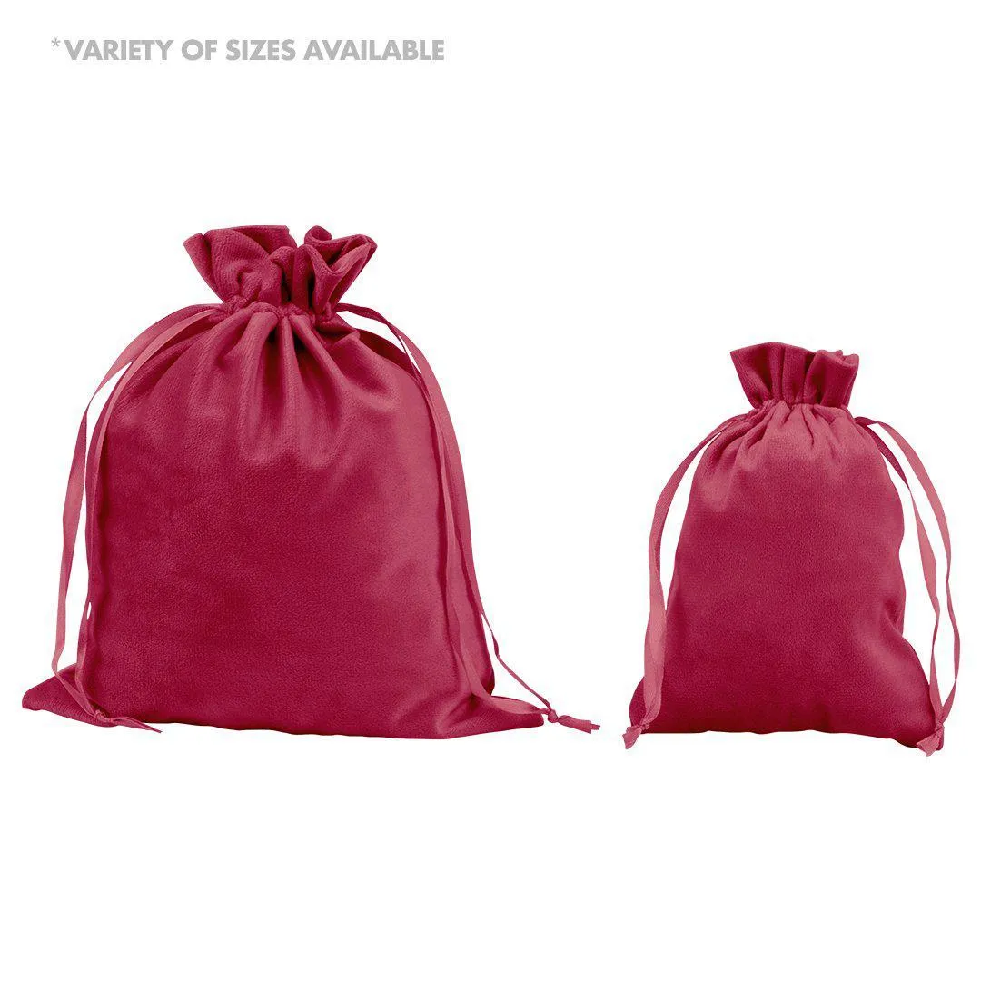 Set of 25 Velvet Drawstring Favor Bags