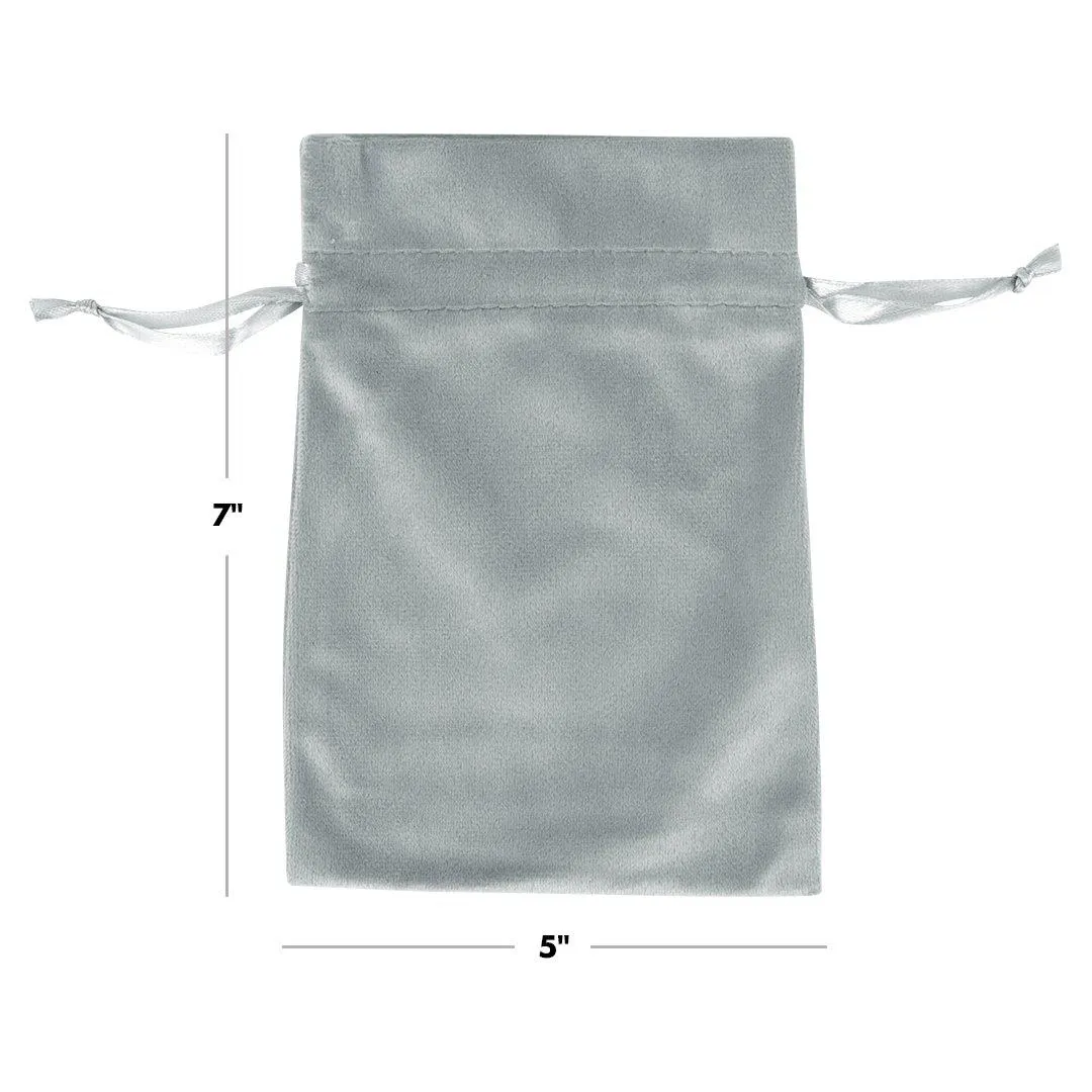 Set of 25 Velvet Drawstring Favor Bags