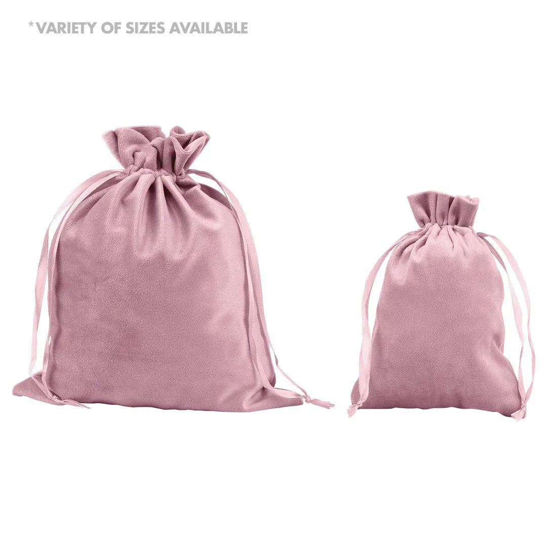Set of 25 Velvet Drawstring Favor Bags