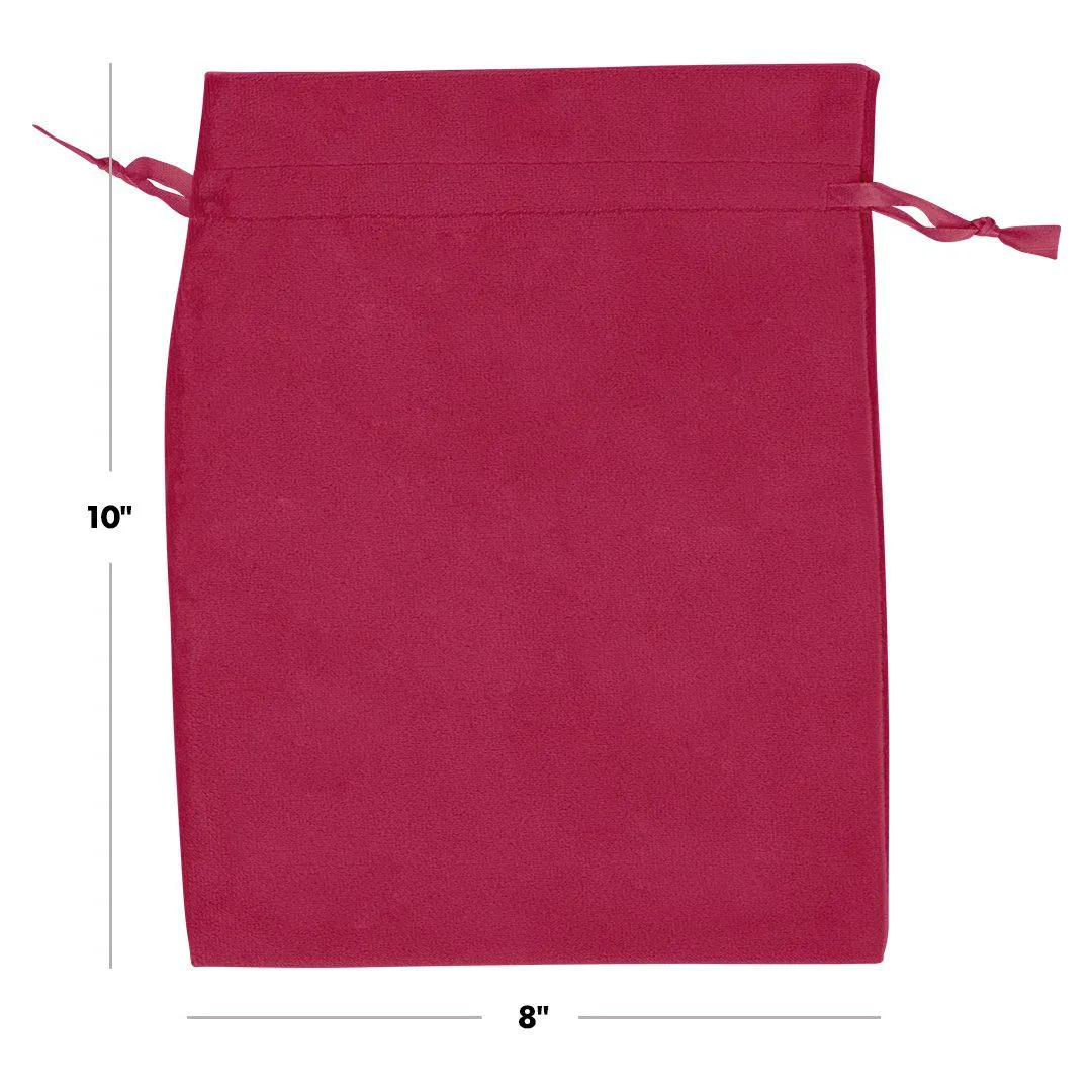 Set of 25 Velvet Drawstring Favor Bags
