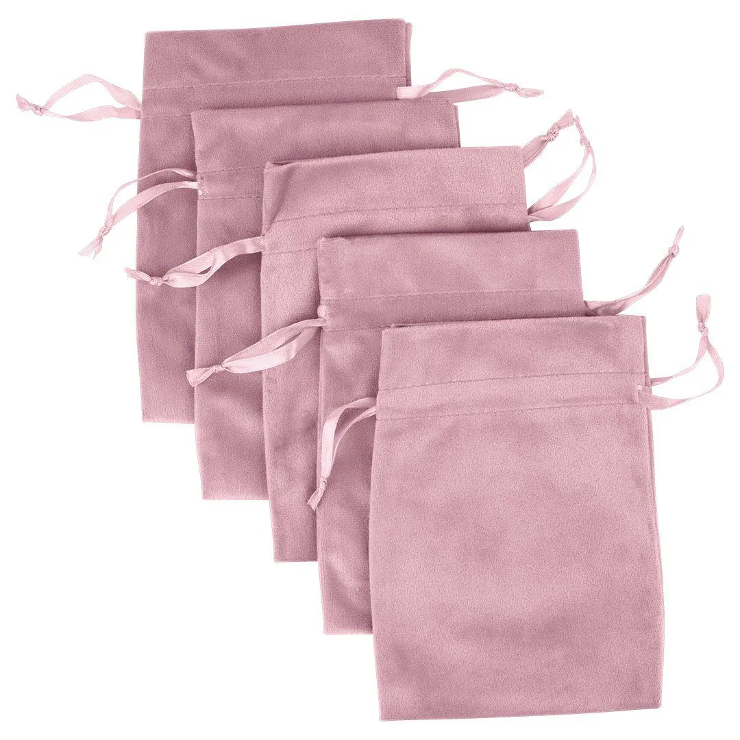 Set of 25 Velvet Drawstring Favor Bags