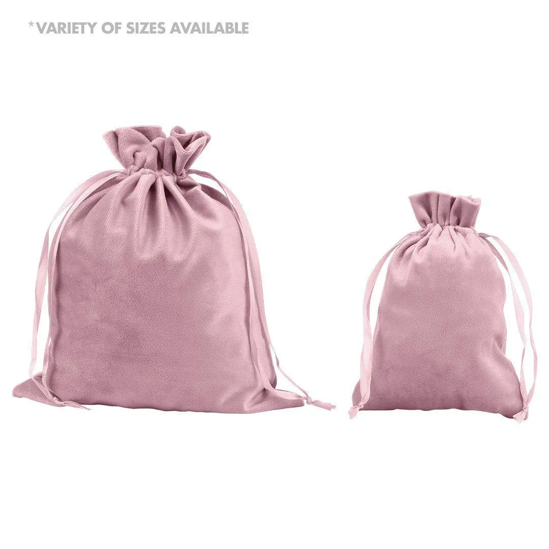 Set of 25 Velvet Drawstring Favor Bags