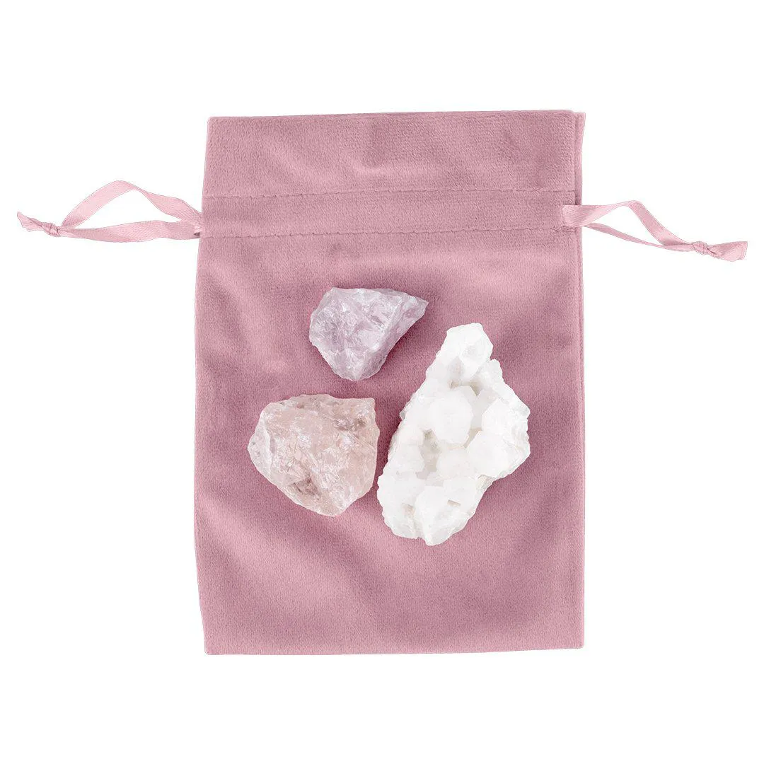 Set of 25 Velvet Drawstring Favor Bags