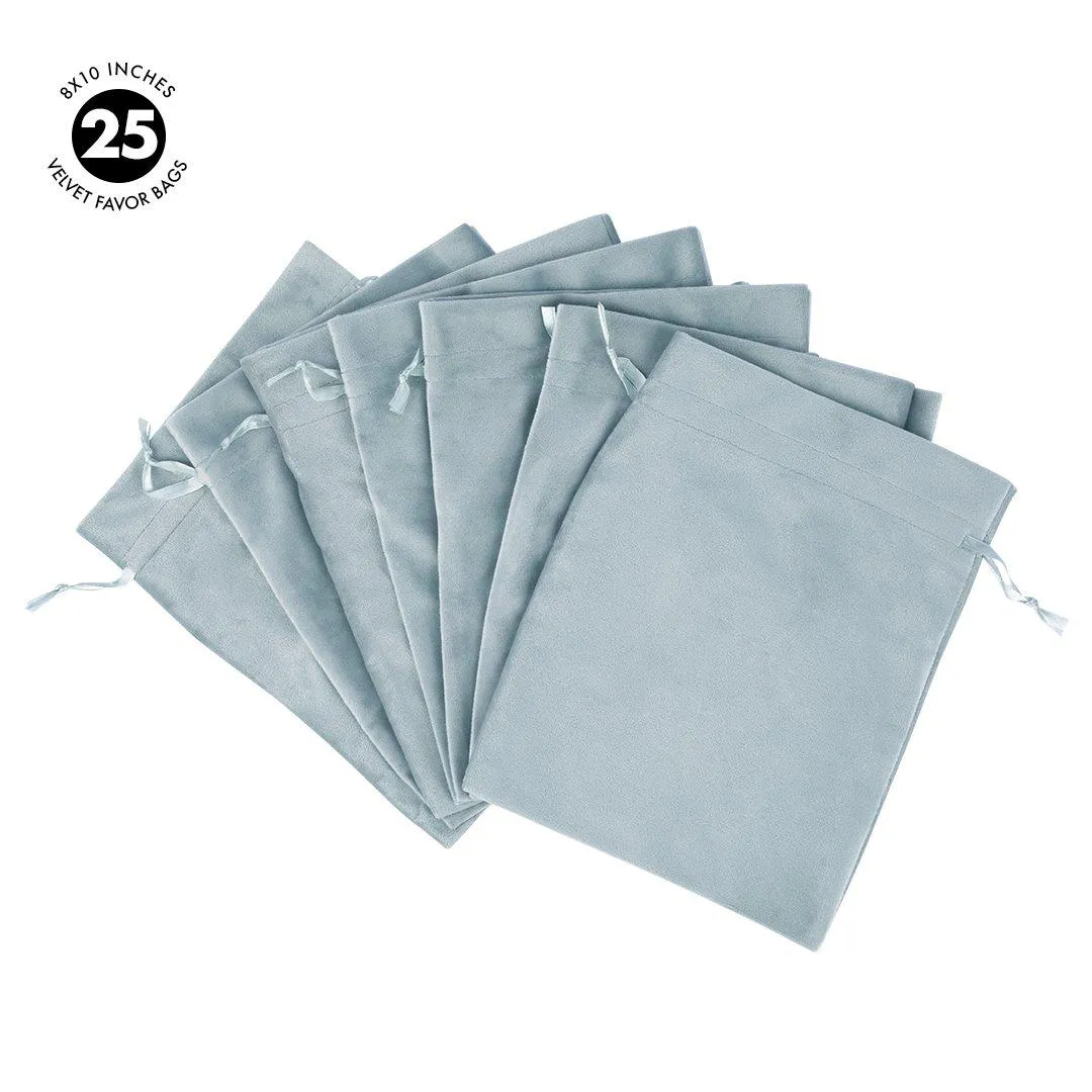 Set of 25 Velvet Drawstring Favor Bags