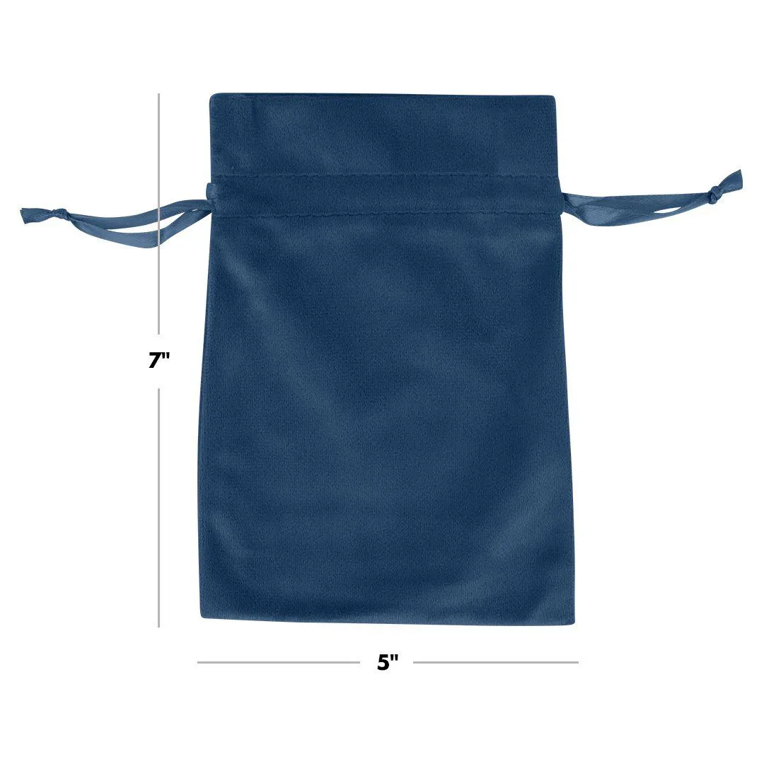 Set of 25 Velvet Drawstring Favor Bags