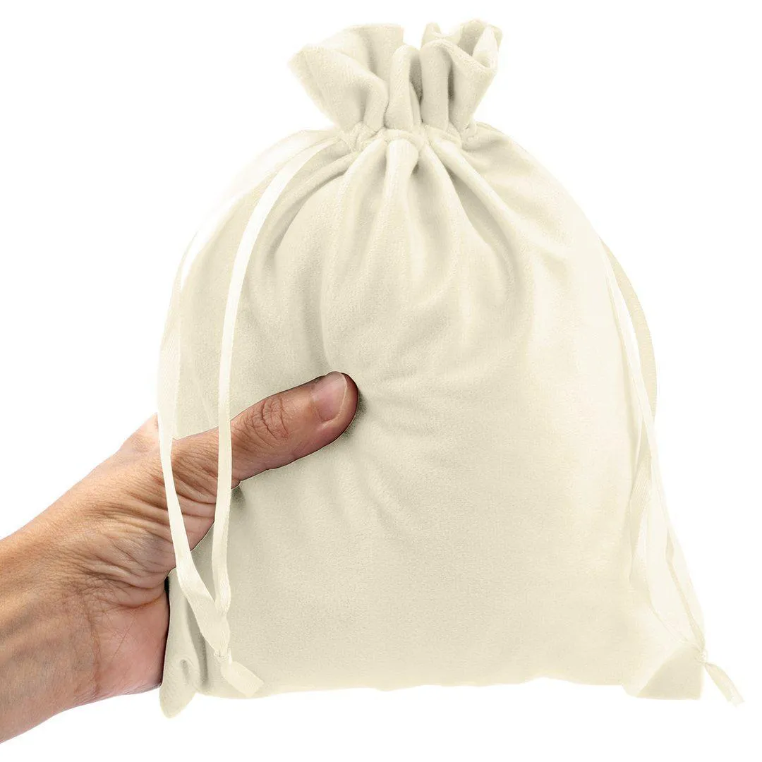 Set of 25 Velvet Drawstring Favor Bags
