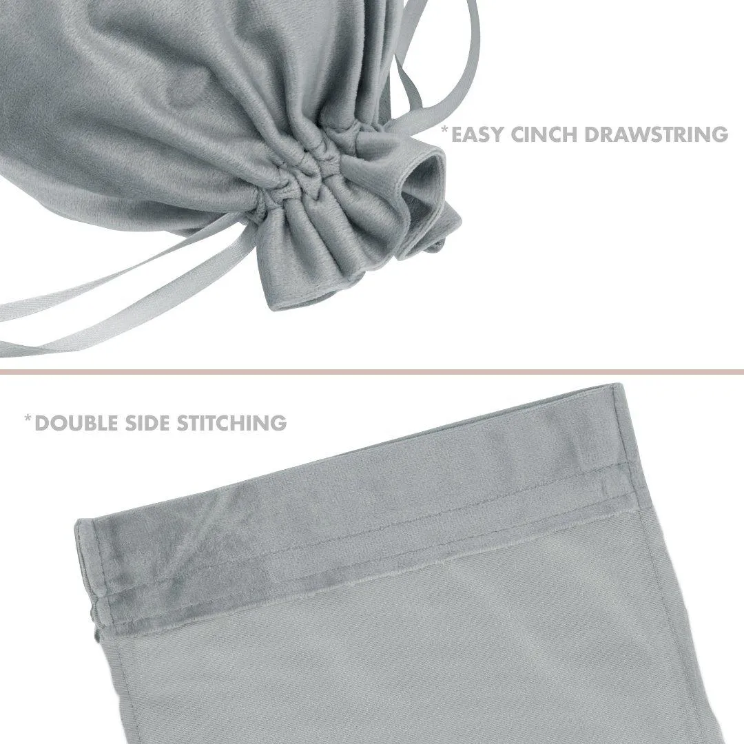 Set of 25 Velvet Drawstring Favor Bags