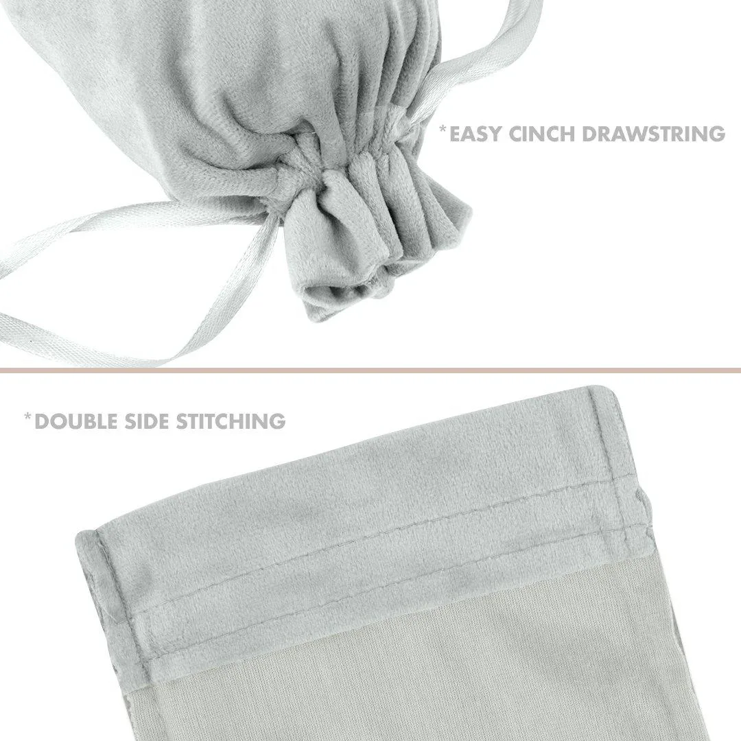Set of 25 Velvet Drawstring Favor Bags