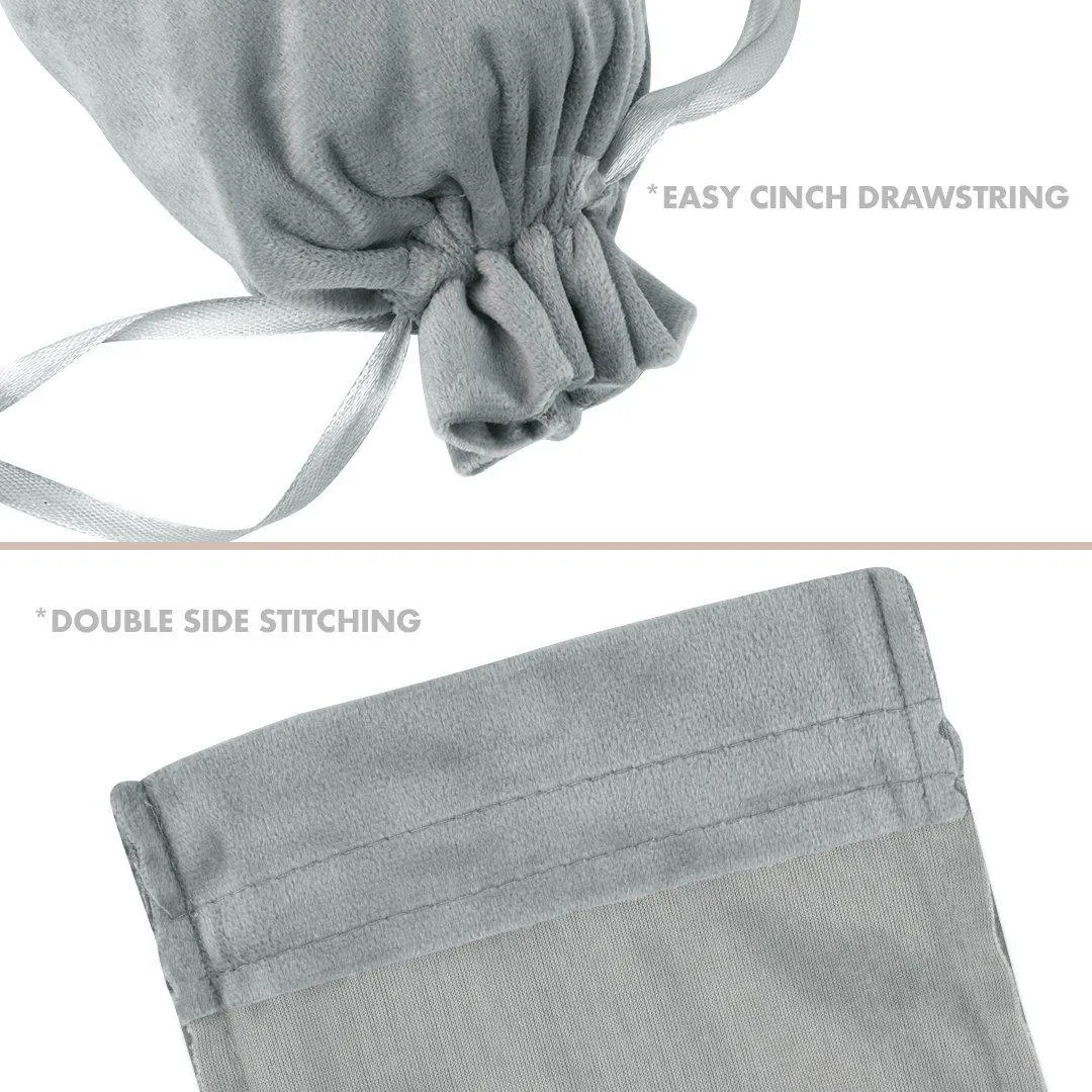 Set of 25 Velvet Drawstring Favor Bags
