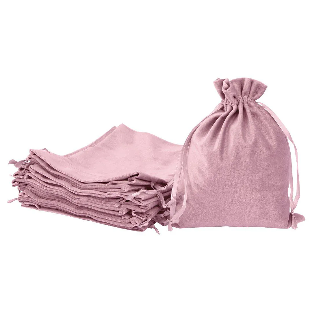 Set of 25 Velvet Drawstring Favor Bags