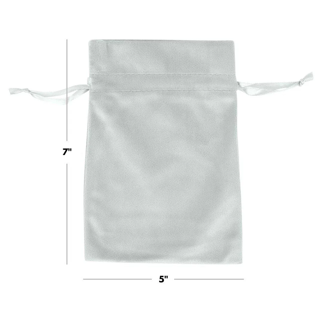 Set of 25 Velvet Drawstring Favor Bags