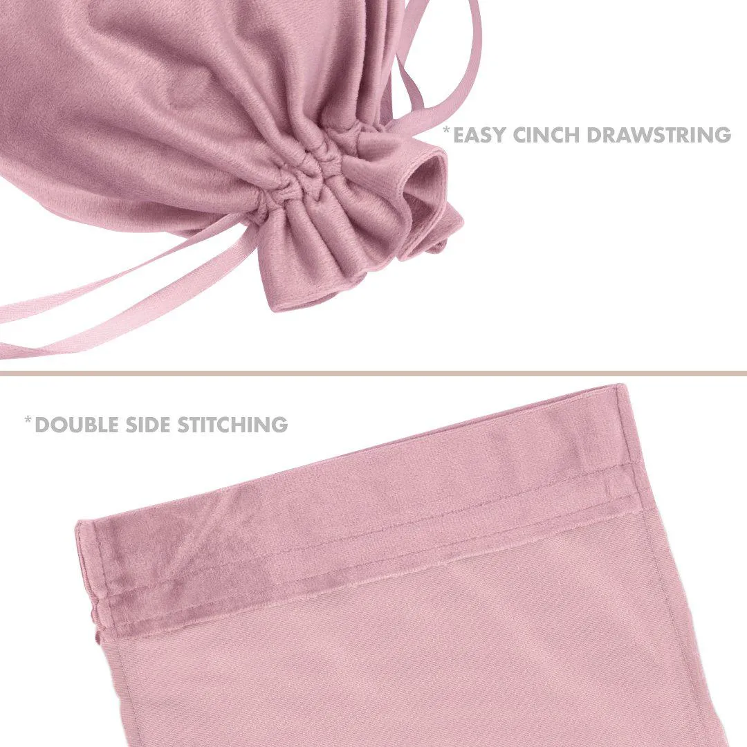Set of 25 Velvet Drawstring Favor Bags