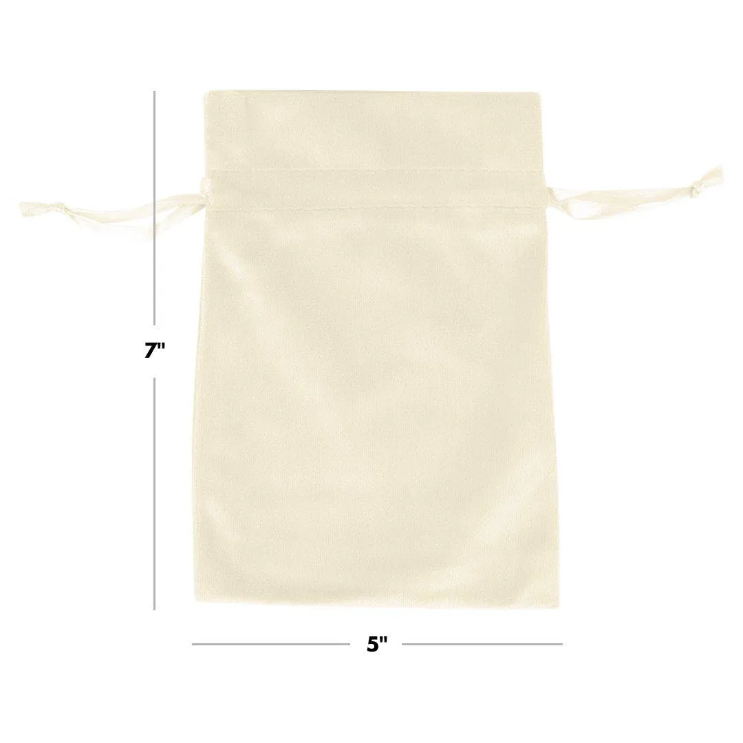 Set of 25 Velvet Drawstring Favor Bags