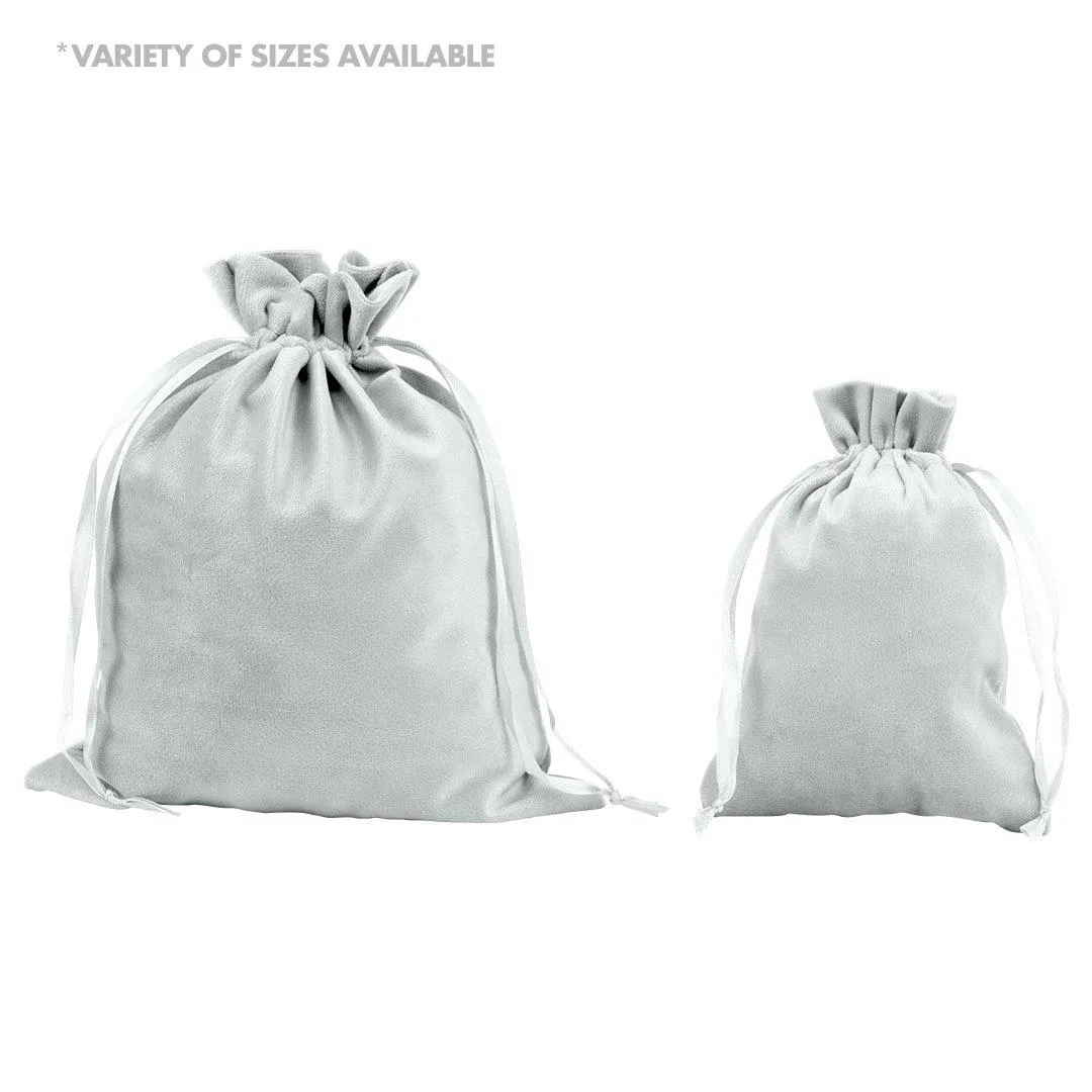 Set of 25 Velvet Drawstring Favor Bags