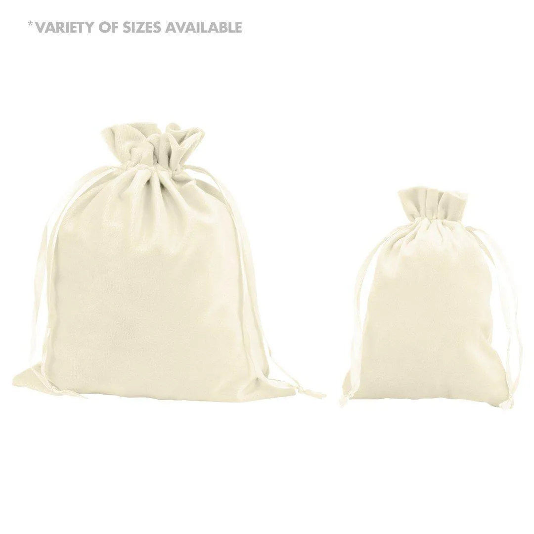 Set of 25 Velvet Drawstring Favor Bags