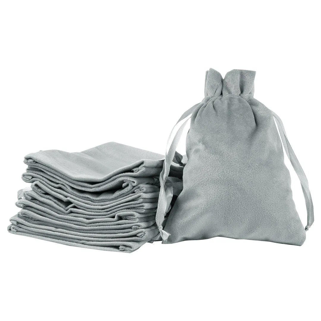 Set of 25 Velvet Drawstring Favor Bags