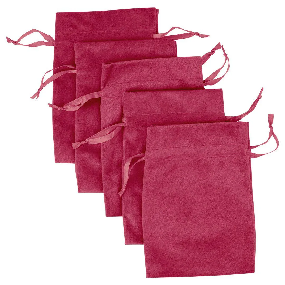 Set of 25 Velvet Drawstring Favor Bags