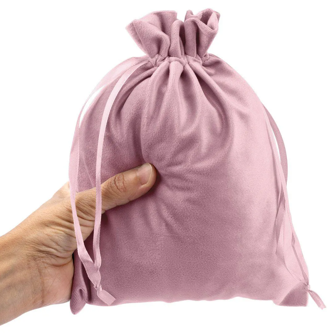 Set of 25 Velvet Drawstring Favor Bags