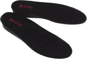 SINY 1-Layer (3cm) Height Increase Taller Shoe Insoles Pad Cushion for Men Foot Care Black