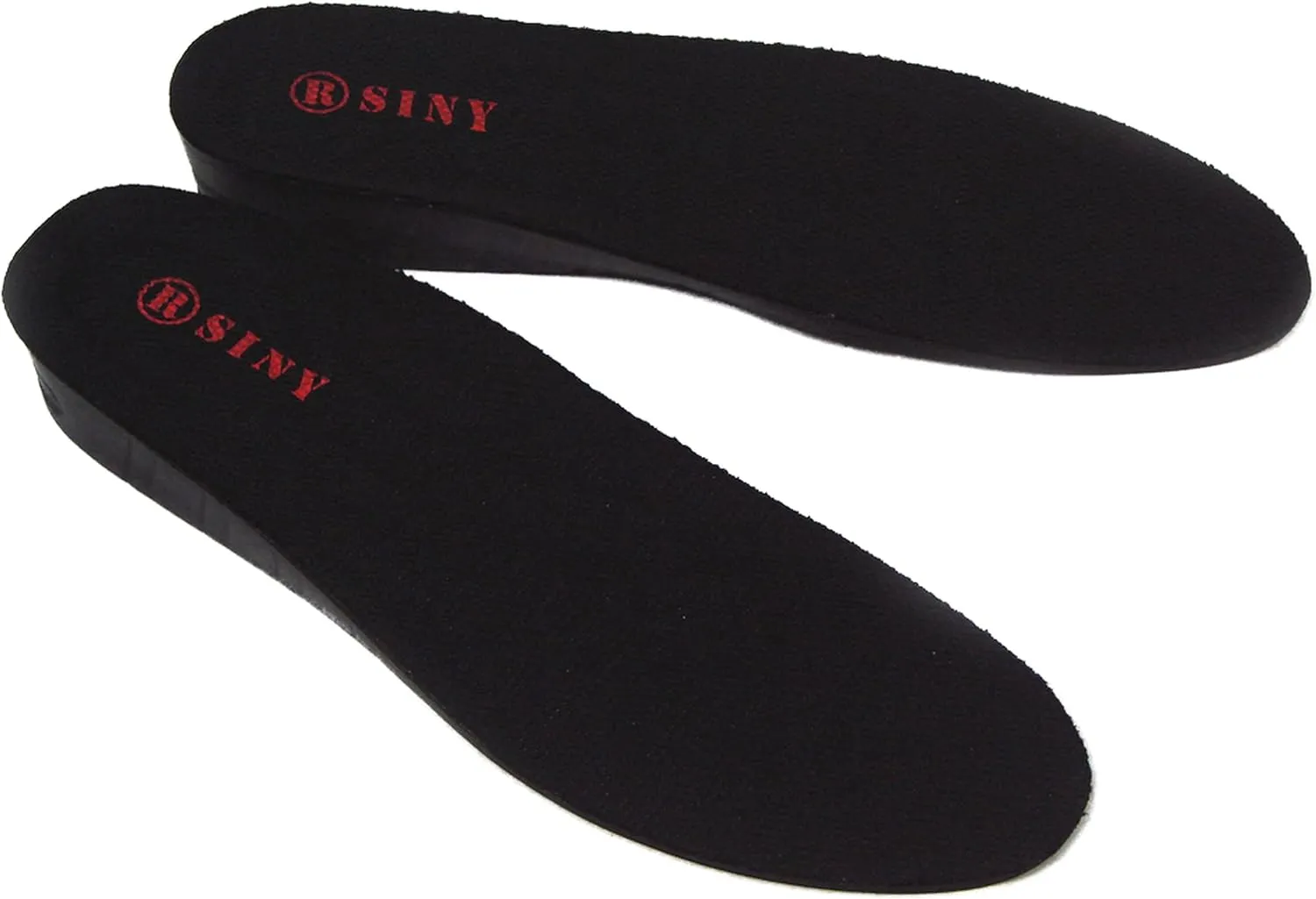 SINY 1-Layer (3cm) Height Increase Taller Shoe Insoles Pad Cushion for Men Foot Care Black