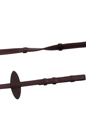 Soft Leather Reins French Hooks Organic Tanned - Brown