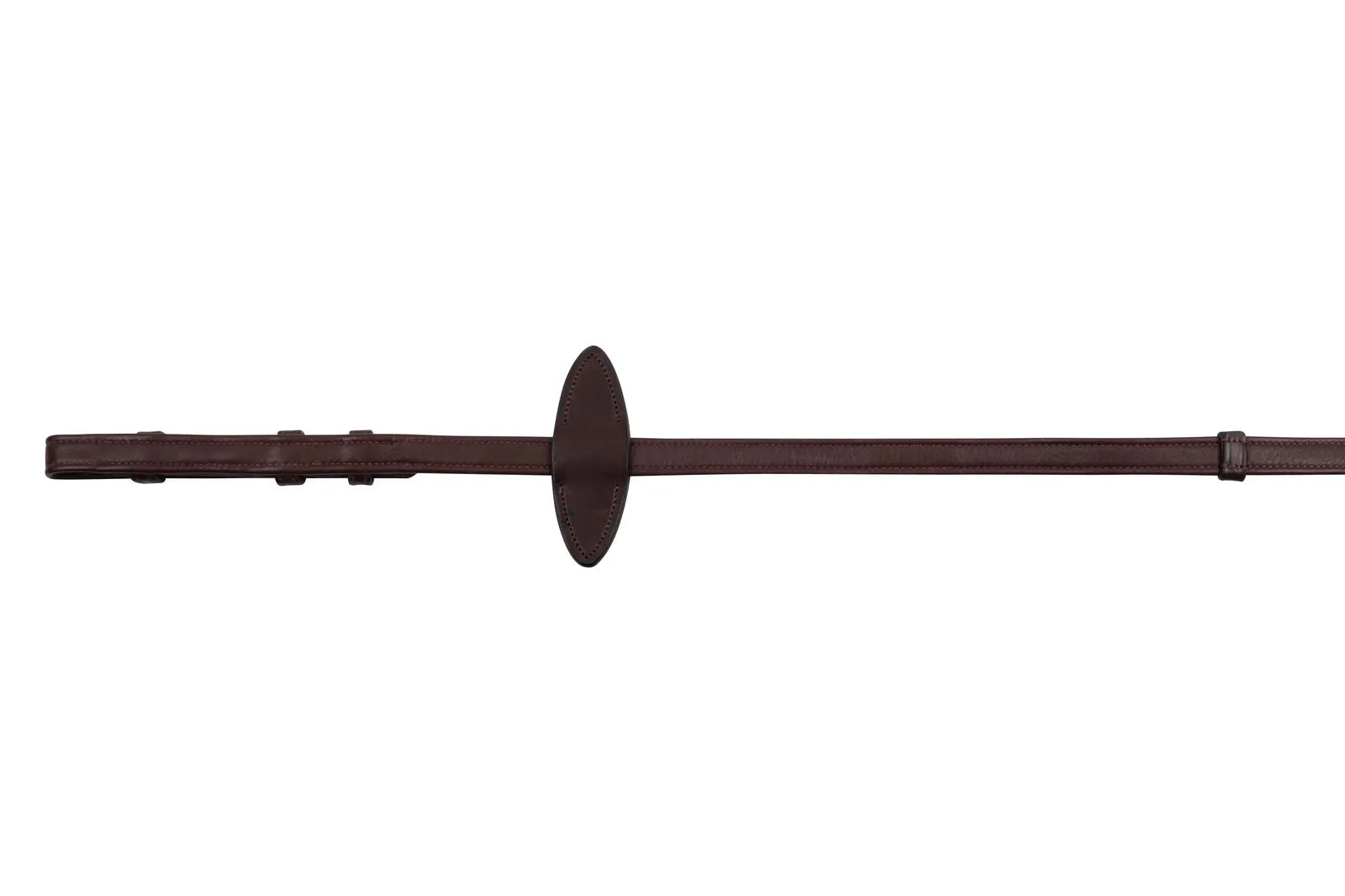 Soft Leather Reins French Hooks Organic Tanned - Brown