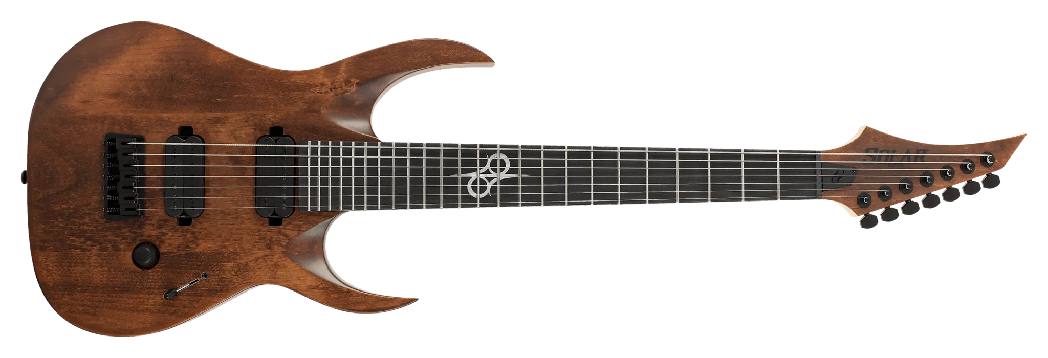 Solar AB2.7AN Electric Guitar - Aged Natural Matte - 7 STRING