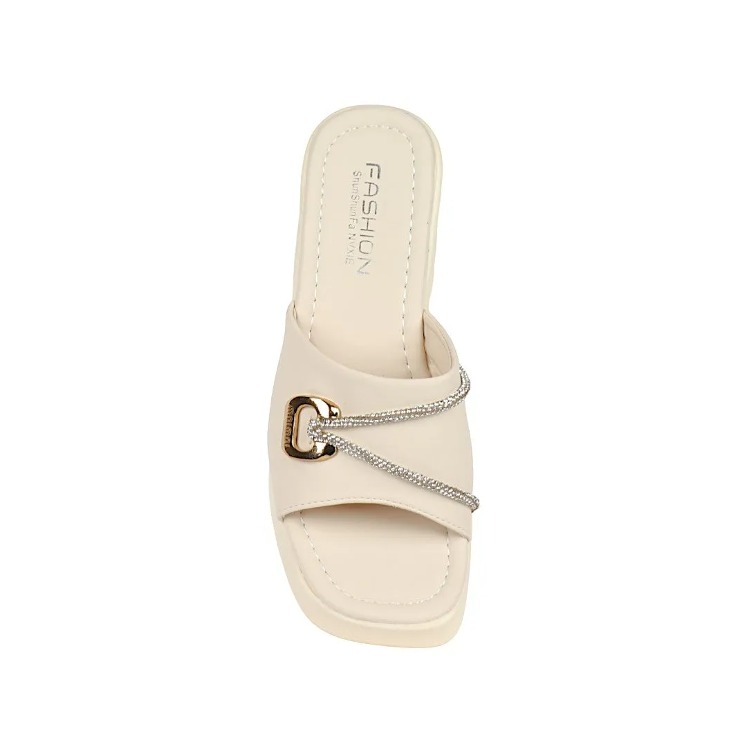 SQUARE TOE HIGH HEEL