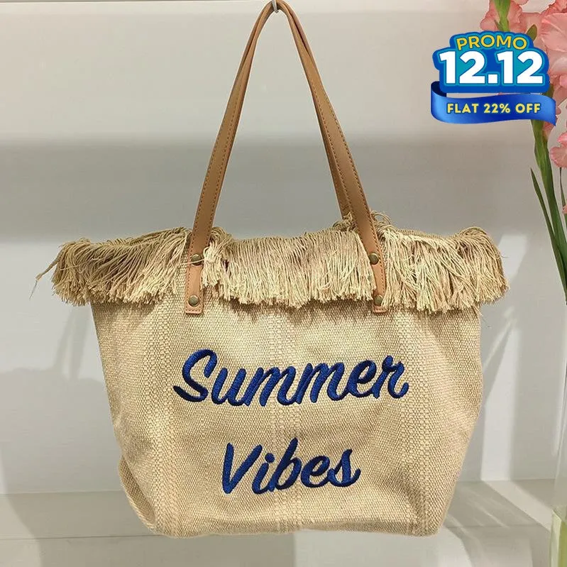 Summer Vibes Canvas Handbag
